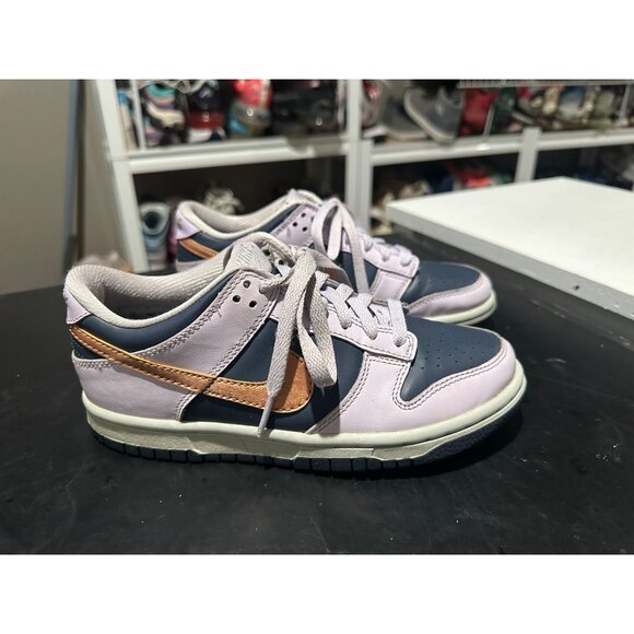 Nike Dunk Low GS Blue Thunder Copper Swoosh GS Youth Size 4Y/W5.5 - Picture 1 of 8